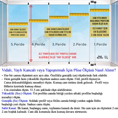 Plise Perde Açık Gri - Cam Balkon Perdesi Plise Ölçüsü